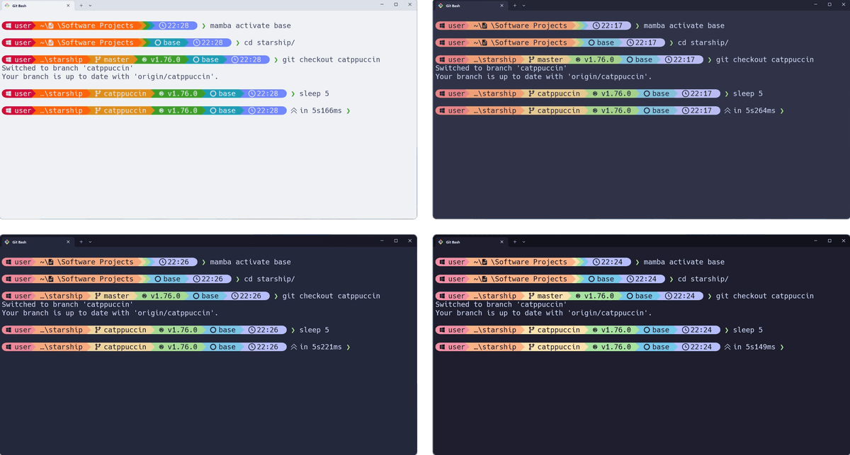 Catppuccin Powerline